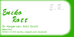 eniko rott business card